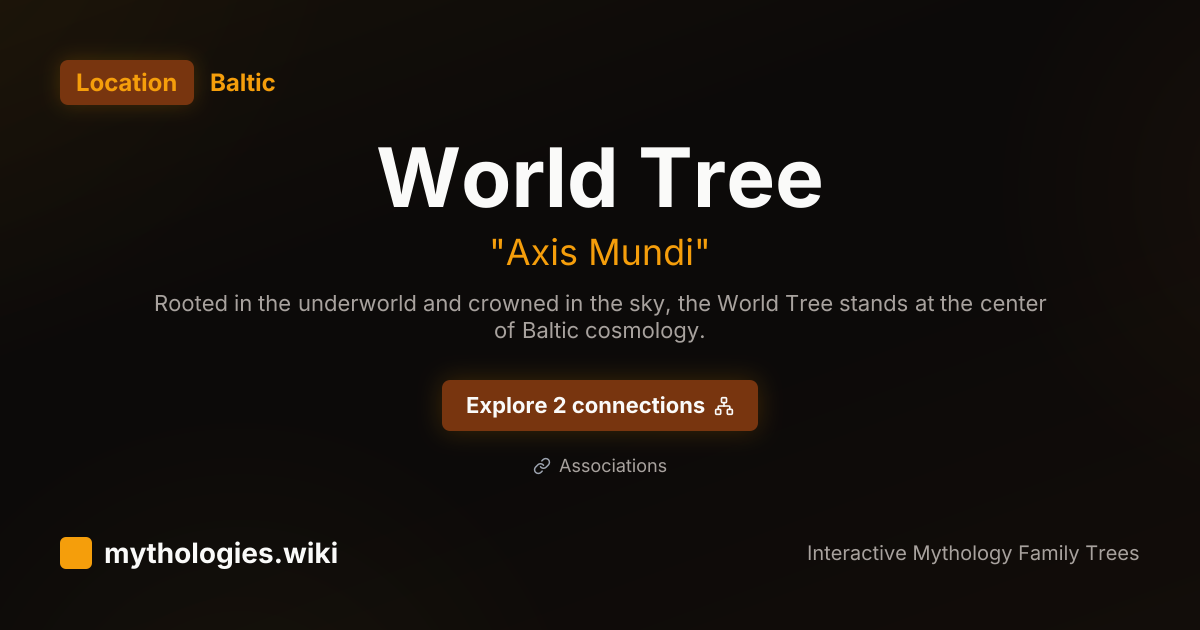 World Tree - Axis Mundi - Baltic | Mythologies.wiki