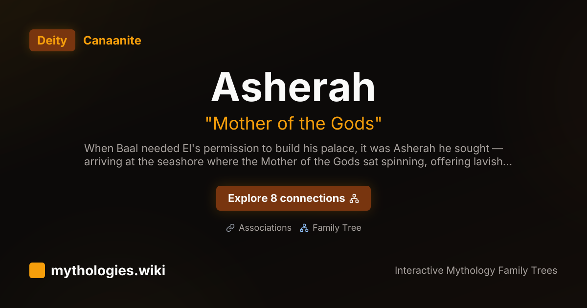 Asherah - Mother of the Gods - Canaanite | Mythologies.wiki
