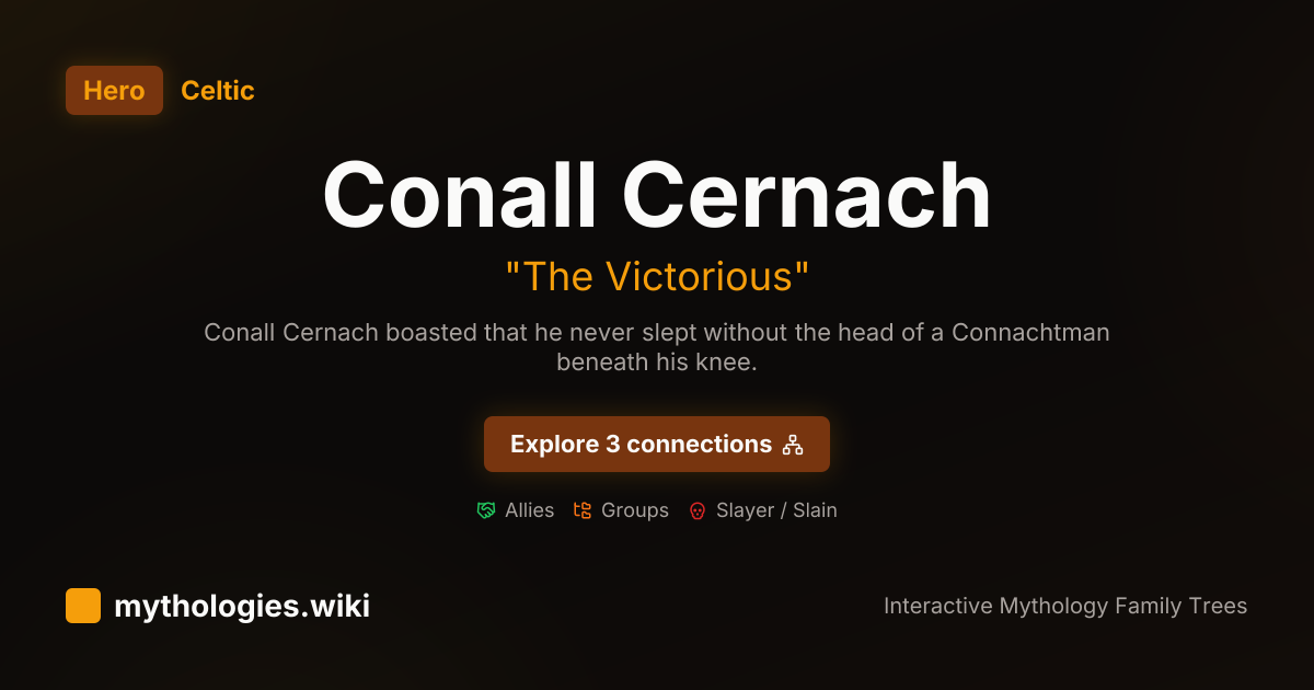 Conall Cernach - The Victorious - Celtic | Mythologies.wiki