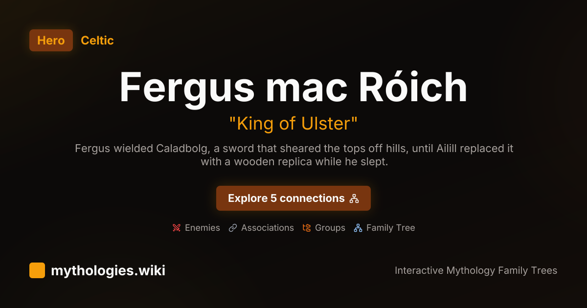 Fergus mac Róich - King of Ulster - Celtic