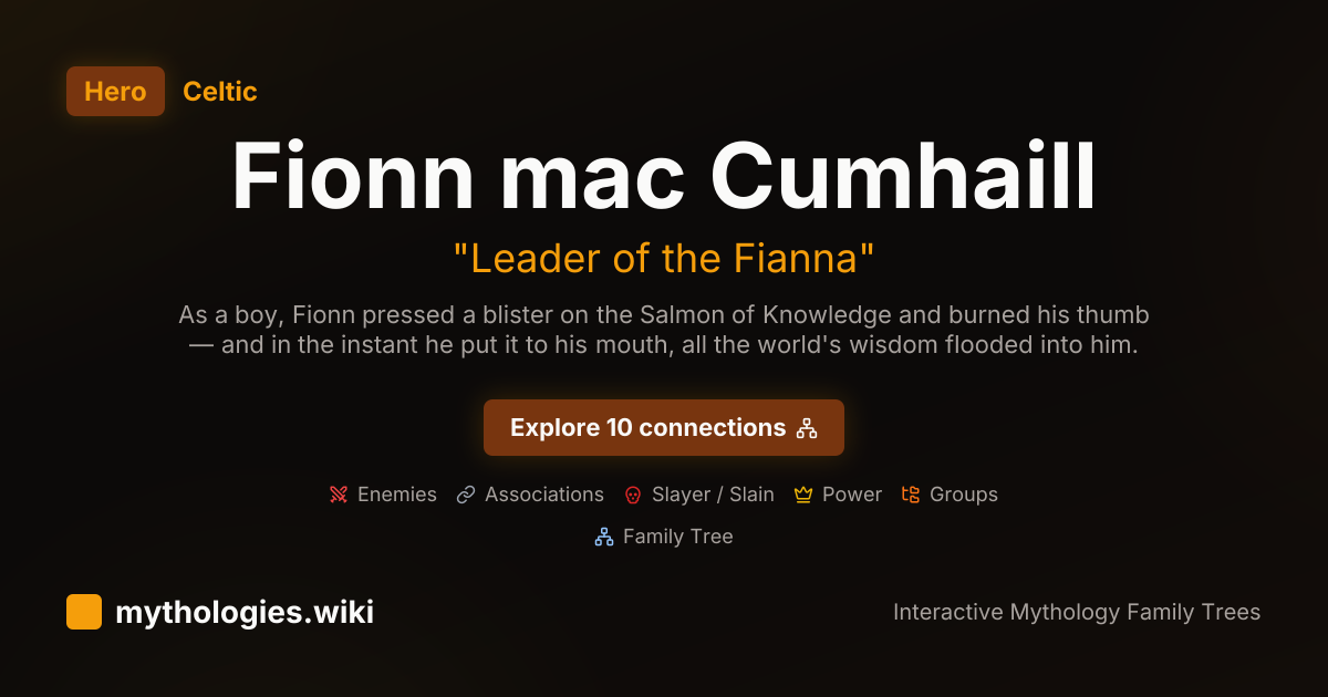 Fionn mac Cumhaill - Leader of the Fianna - Celtic