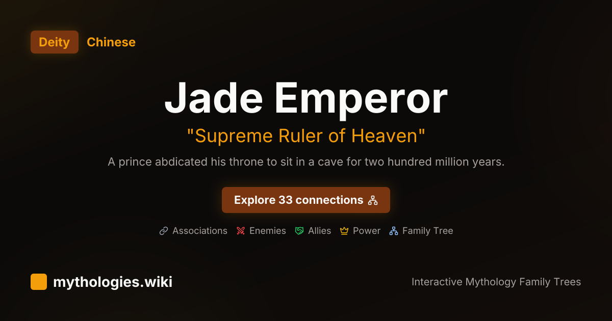Java Emperor Jade Emperor - Supreme Ruler of Heaven - Chinese