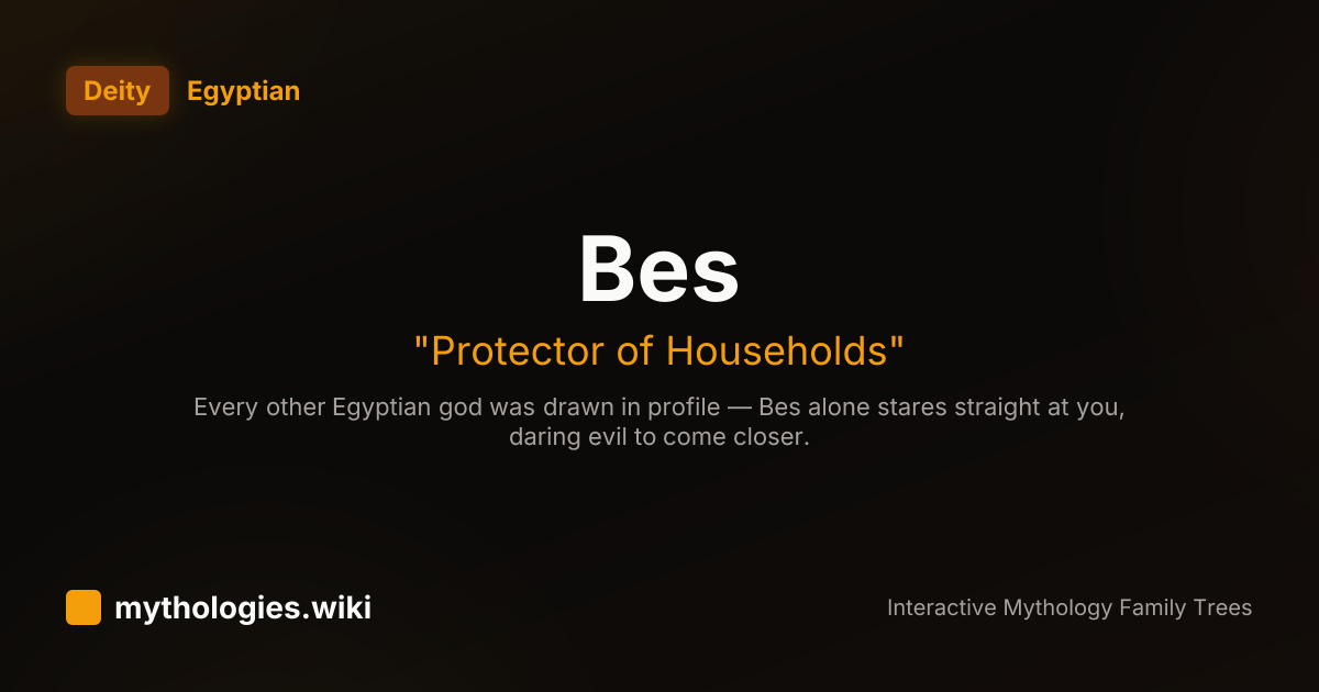 Bes - Protector of Households - Egyptian | Mythologies.wiki