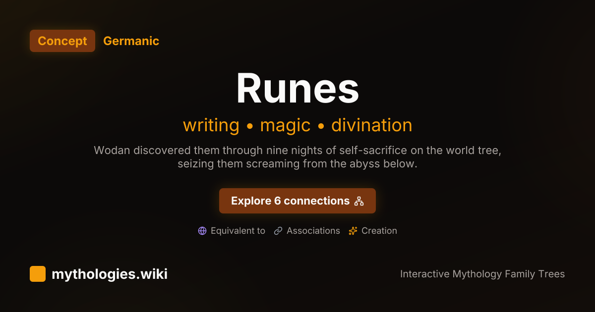Runes Connections - Germanic Concept | Mythologies.wiki