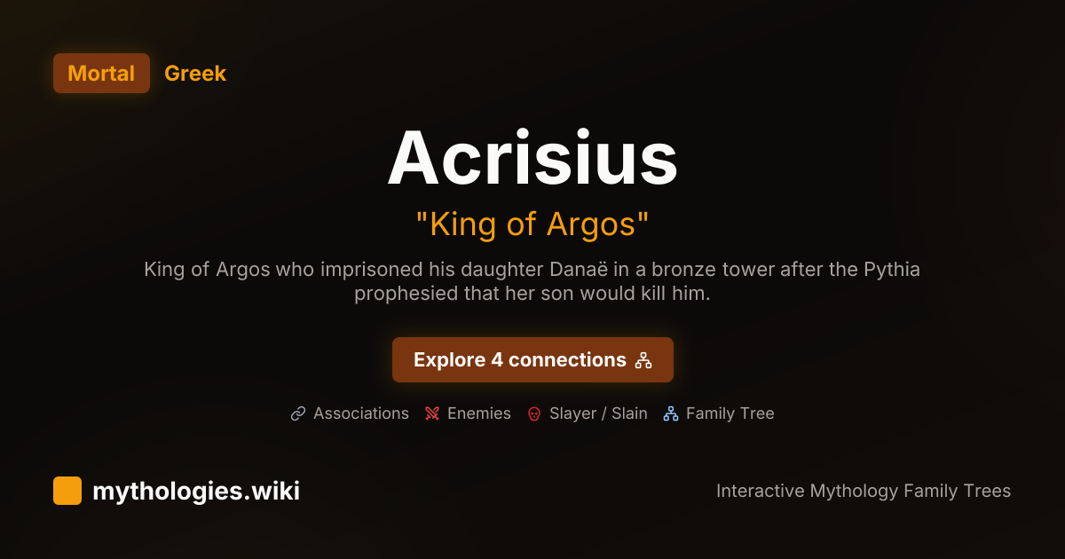 Acrisius - King of Argos - Greek | Mythologies.wiki