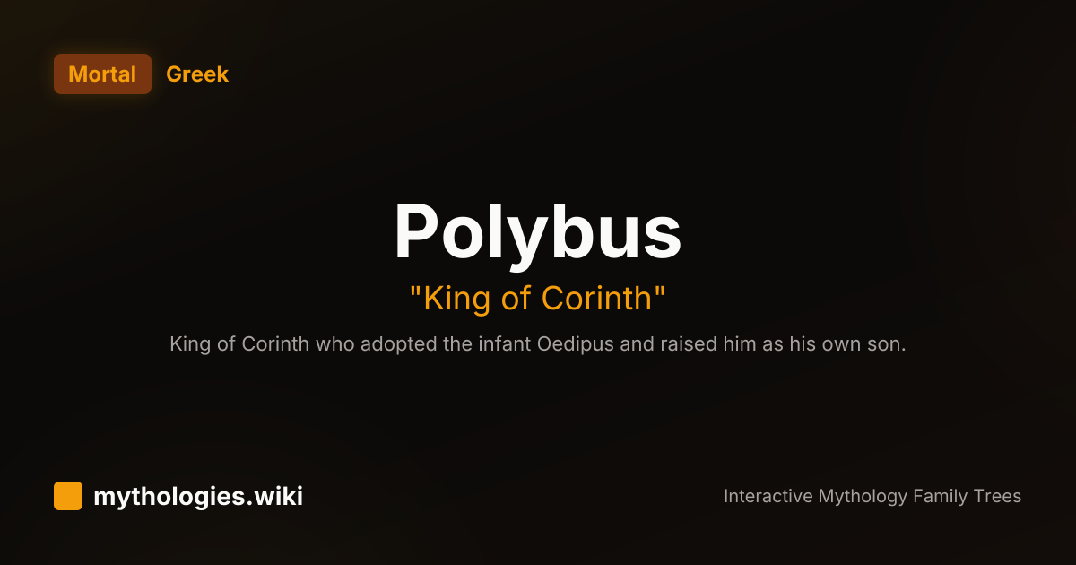 Polybus - King of Corinth - Greek | Mythologies.wiki