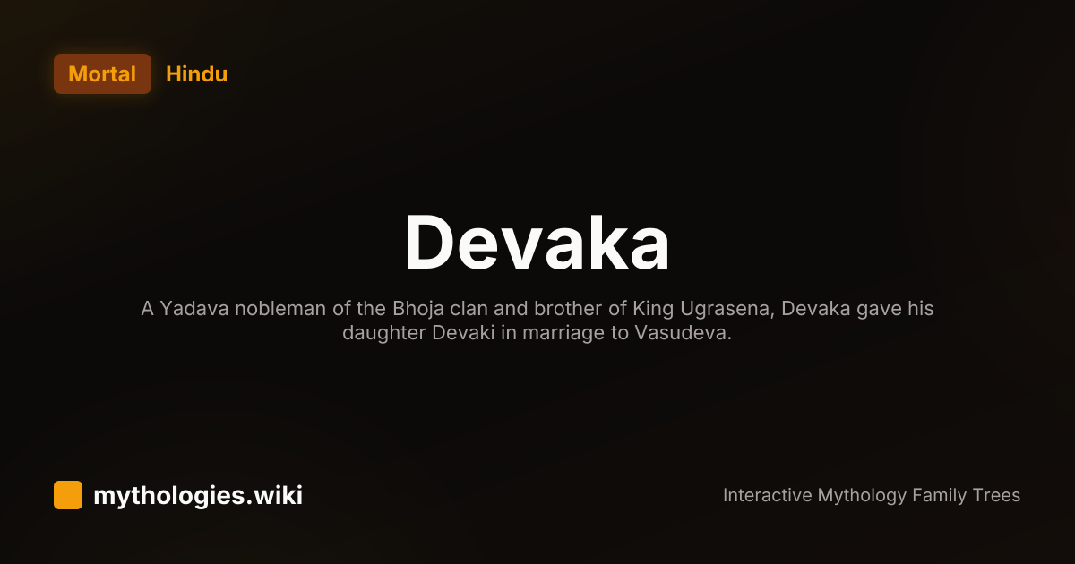 Devaka - Hindu Figure | Mythologies.wiki