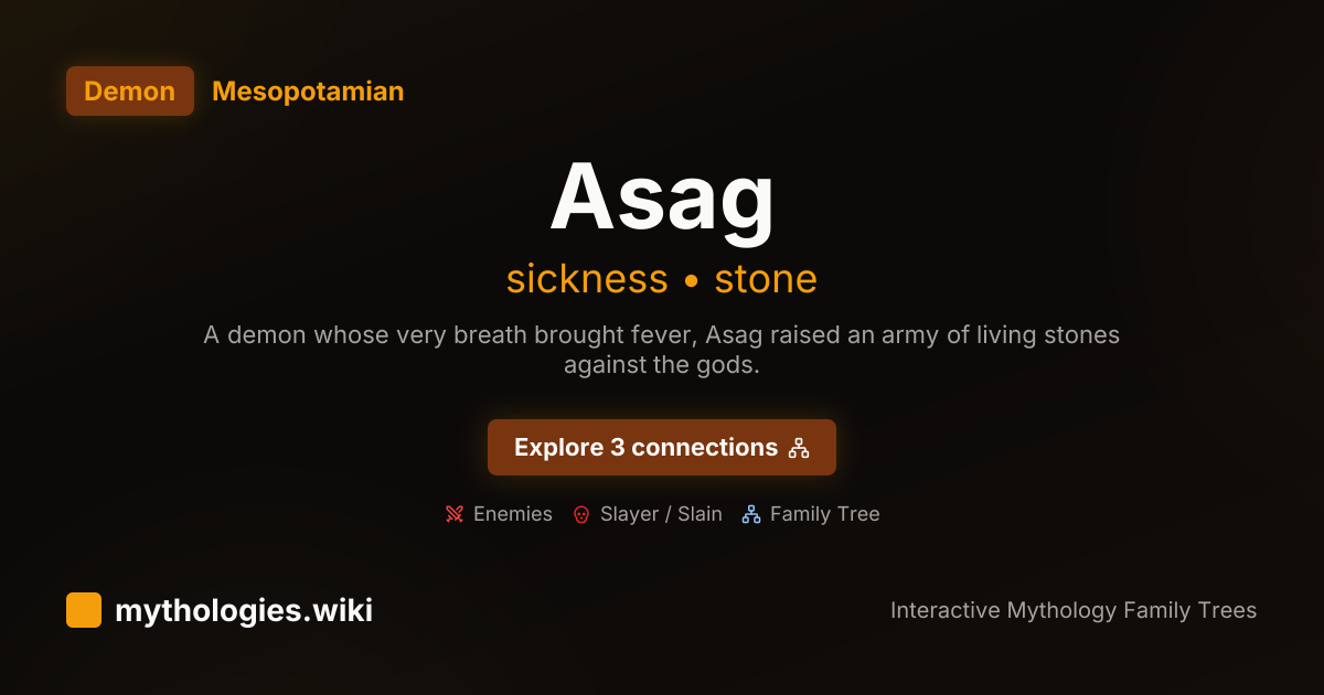 Asag - Mesopotamian Demon of Sickness | Mythologies.wiki