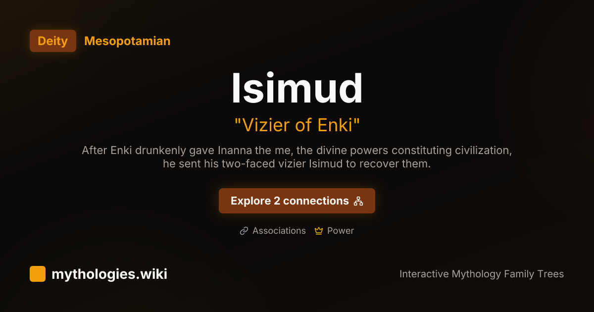 Isimud - Vizier of Enki - Mesopotamian | Mythologies.wiki