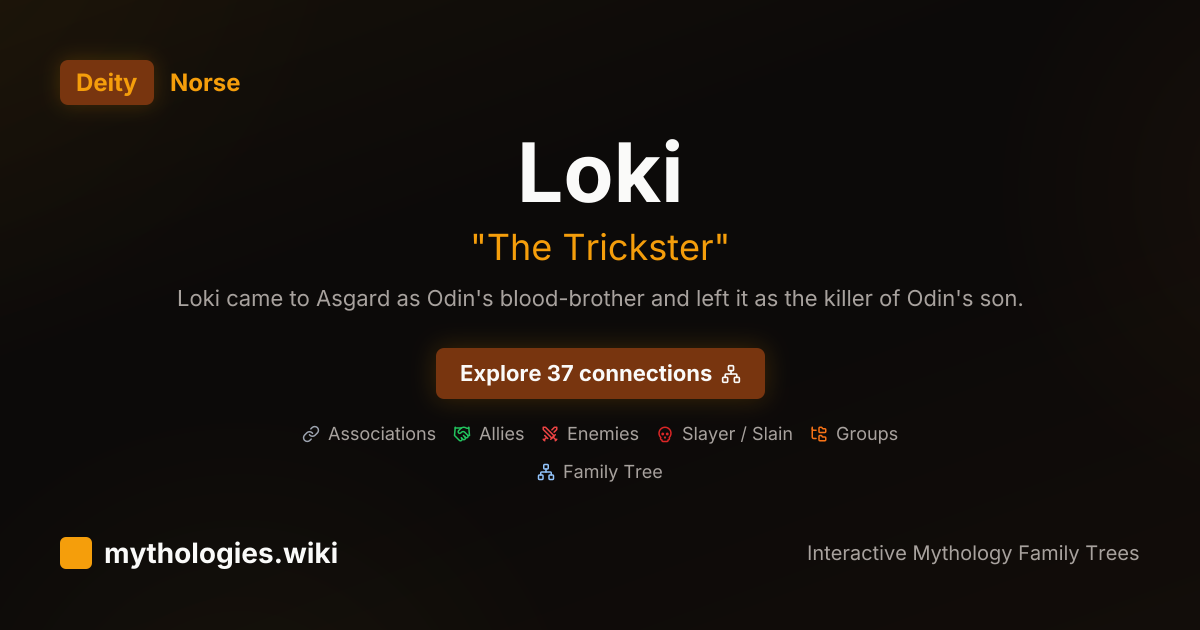 Loki Family Tree - Norse God | Mythologies.wiki