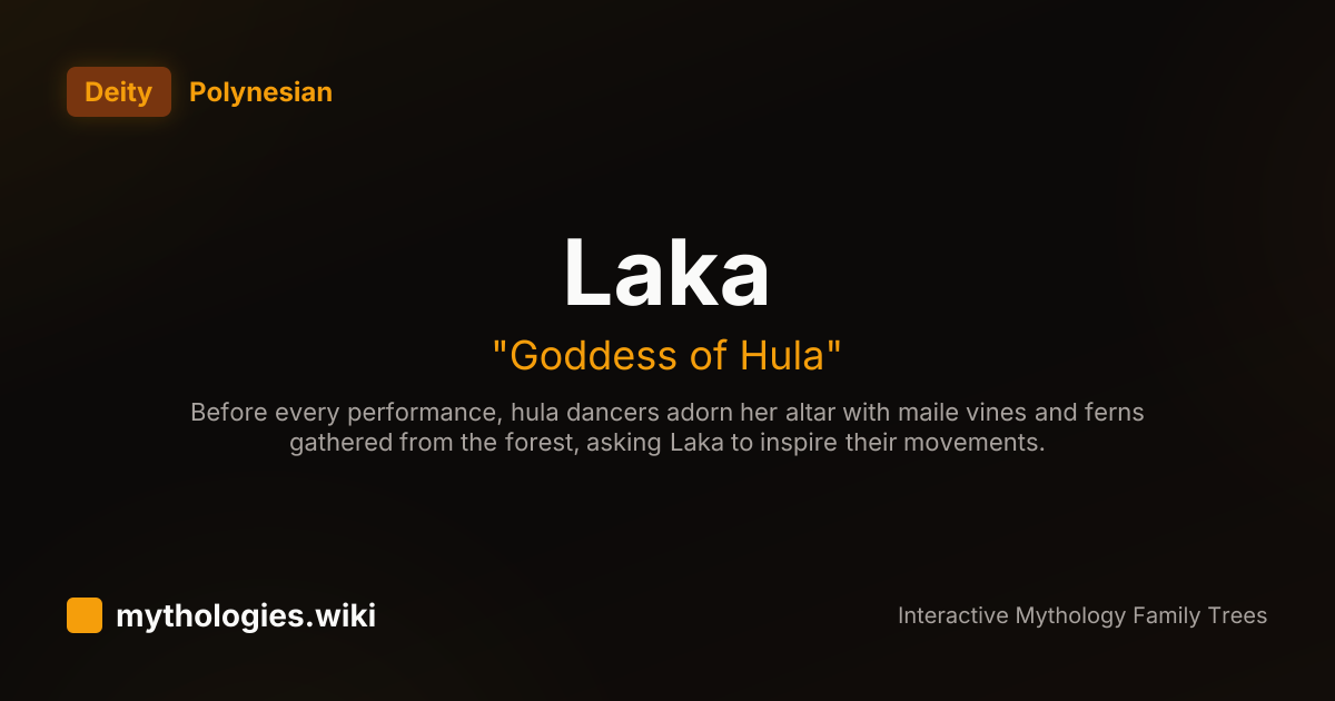 Laka - Goddess of Hula - Polynesian | Mythologies.wiki