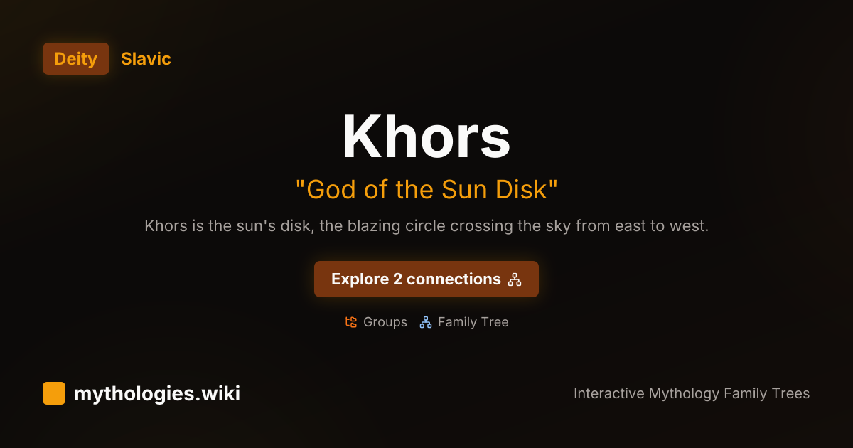 Khors - God of the Sun Disk - Slavic | Mythologies.wiki