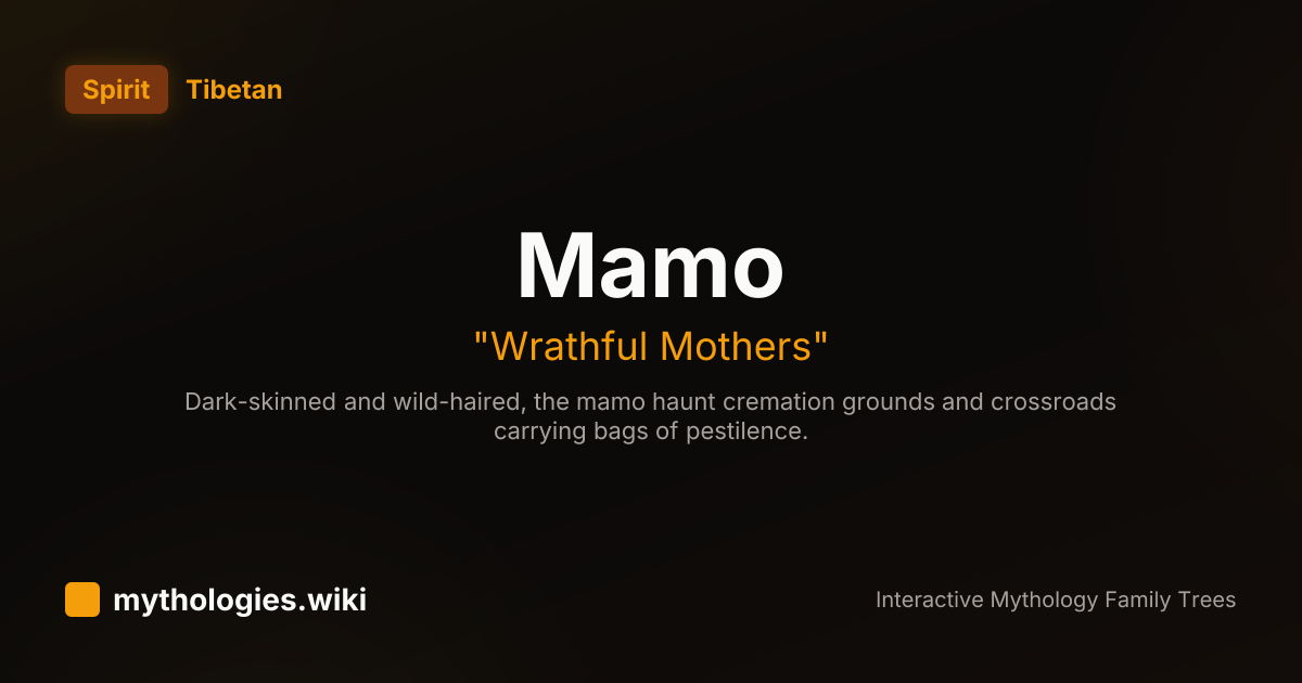 Mamo - Wrathful Mothers - Tibetan | Mythologies.wiki