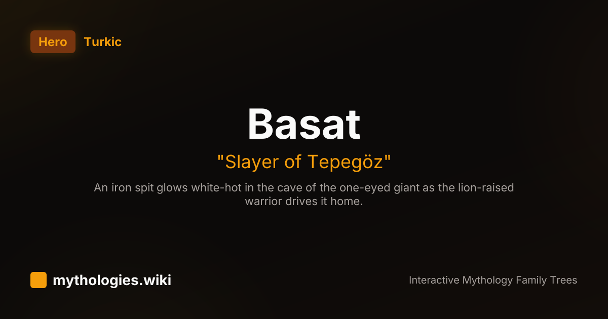 Basat - Slayer of Tepegöz - Turkic | Mythologies.wiki